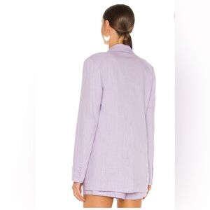 Bardot Lilac linen short suit